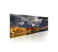 Tableau Imprimé "Mountain Landscape Before a Storm" 40 x 120 cm Multicolore G