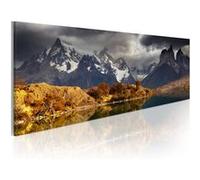 Tableau Imprimé "Mountain Landscape Before a Storm" 45 x 135 cm Multicolore G