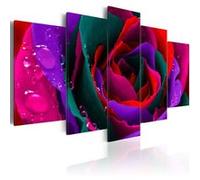 Tableau Imprimé "Multicoloured Rose" 100 x 200 cm Imprimé G