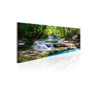 Tableau Imprimé "Nature : Forest Waterfall" 50 x 150 cm Imprimé G