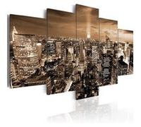Tableau New York: night light-Taille L 200 x H 100 cm Imprimé