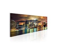 Tableau Imprimé "New York Sky" 40 x 120 cm Multicolore G