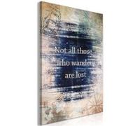 Tableau Imprimé "Not All Those Who Wander Are Lost" 60 x 90 cm Multicolore G