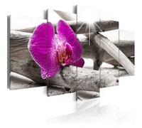 Tableau Imprimé "Orchid on Beach" 100 x 200 cm Multicolore G