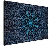 Tableau Imprimé "Oriental Flowers Narrow Blue" 80 x 120 cm Multicolore G