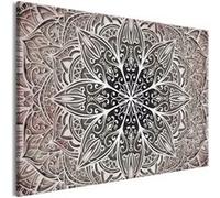 Tableau Imprimé "Oriental Flowers Narrow Pink" 60 x 90 cm Multicolore G