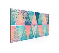 Tableau Imprimé "Oriental Triangles Narrow" 40 x 120 cm
