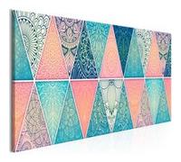 Tableau Imprimé "Oriental Triangles Narrow" 40 x 120 cm