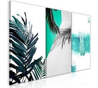 Tableau Imprimé "Palm Paradise 3 Panneaux" 60x120cm Multicolore G