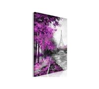 Tableau - Paris Channel (1 Part) Vertical Pink - 80x120 Artgeist (7401)