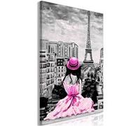 Tableau - Paris Colour (1 Part) Vertical Pink - 80x120 Artgeist (7410)