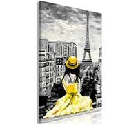 Tableau - Paris Colour (1 Part) Vertical Yellow - 80x120 Artgeist (7413)