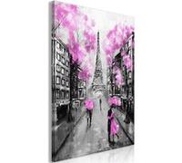 Tableau Imprimé "Paris Rendez Vous Pink" 40 x 60 cm