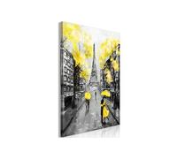 Tableau Imprimé "Paris Rendez Vous Yellow" 60 x 90 cm Multicolore G
