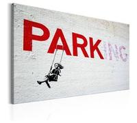 Tableau - Parking Girl Swing by Banksy - 120x80 Artgeist (7470)