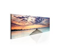 Tableau Imprimé "Pier on the Caribbean" 50 x 150 cm