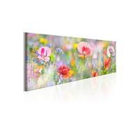 Tableau Imprimé "Rainbow of Morning Poppies" 40 x 120 cm Multicolore G