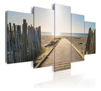 Tableau Imprimé "Sea Promenade" 100 x 200 cm Multicolore G