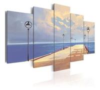 Tableau Imprimé "Seaside Walk" 50 x 100 cm