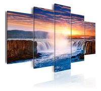 Tableau Imprimé "Selfoss Waterfall, Iceland" 50 x 100 cm Imprimé G