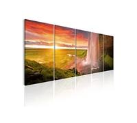 Tableau Seljalandsfoss Waterfall I-Taille L 225 x H 90 cm Imprimé