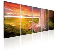 Tableau Seljalandsfoss Waterfall I-Taille L 225 x H 90 cm Imprimé