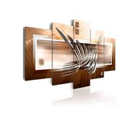 Tableau Imprimé "Silver Waves" 50 x 100 cm