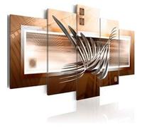 Tableau Imprimé "Silver Waves" 50 x 100 cm Multicolore G