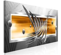 Tableau Imprimé "Silver Wings Narrow Orange" 40 x 120 cm Multicolore G