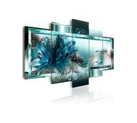 Tableau Imprimé "Sky Blue Lilies" 100 x 200 cm Multicolore G