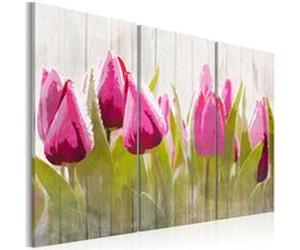 Tableau Imprimé "Spring Bouquet of Tulips" 60 x 90 cm Multicolore G