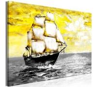 Tableau Imprimé "Spring Cruise Wide Yellow" 80 x 120 cm Multicolore G