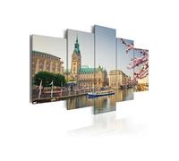 Tableau Imprimé "Spring in Hamburg" 100 x 200 cm