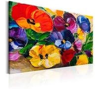 Tableau Imprimé "Spring Pansies" 40 x 60 cm Multicolore G