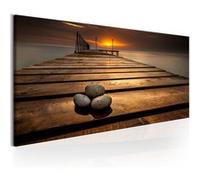 Tableau Imprimé "Stones on the Pier" 40 x 120 cm Imprimé G
