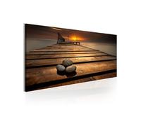 Tableau Imprimé "Stones on the Pier" 50 x 150 cm