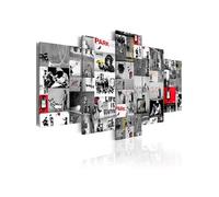 Tableau Street Art: Banksy IV-Taille L 100 x H 50 cm Imprimé