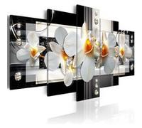 Tableau Imprimé "Sunny Orchids" 100 x 200 cm Imprimé G