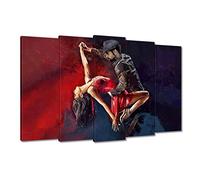 Tableau imprimé sur toile Décoration murale 150 x 95 cm Couple dansant passionné N° H8626M_PC5AP