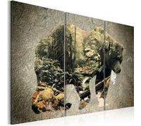 Tableau Imprimé "The Bear in the Forest" 80 x 120 cm Multicolore G