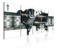 Tableau Imprimé "Three Dimensional Map" 90 x 225 cm Multicolore G