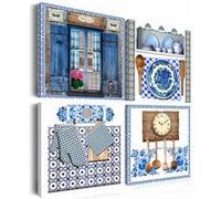 Tableau Imprimé "Tradition de Saveur" 80 x 80 cm Multicolore G