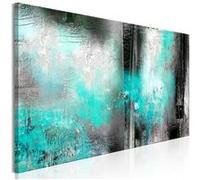 Tableau Imprimé "Turquoise Fog Narrow" 40 x 120 cm Multicolore G