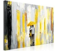 Tableau Imprimé "Umbrella in Love Wide Yellow" 60 x 90 cm Multicolore G