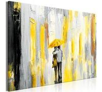 Tableau Imprimé "Umbrella in Love Wide Yellow" 80 x 120 cm Multicolore G