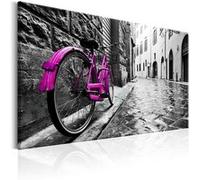 Tableau Imprimé "Vintage Pink Bike" 80 x 120 cm Multicolore G
