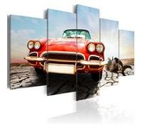 Tableau Imprimé "Vintage Red Dream" 100 x 200 cm Imprimé G