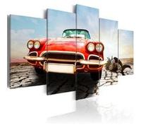 Tableau Vintage red dream-Taille L 100 x H 50 cm Imprimé