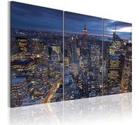 Tableau Imprimé "Vue D'en Haut New York" 40 x 60 cm Multicolore G