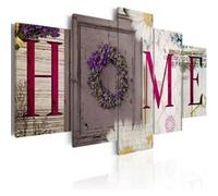 Tableau Imprimé "Welcome Home" 100 x 200 cm Multicolore G